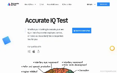 captura de pantalla de accurateiqtest.com